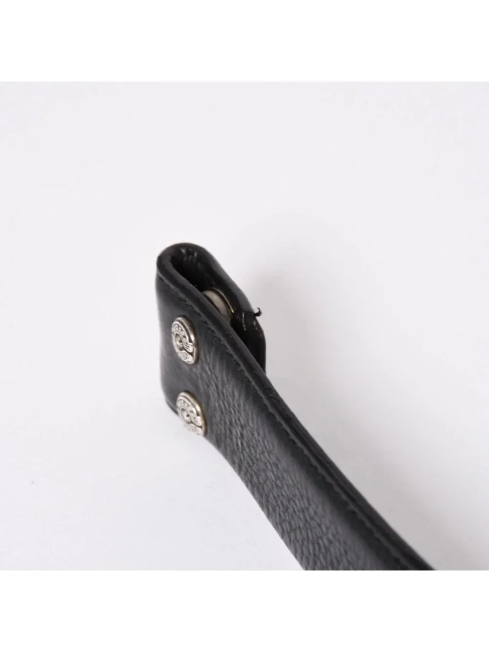 Chrome Hearts Pyramid Pls Studs Zero Belt Strap 32 Leather 925 Sterling Silver